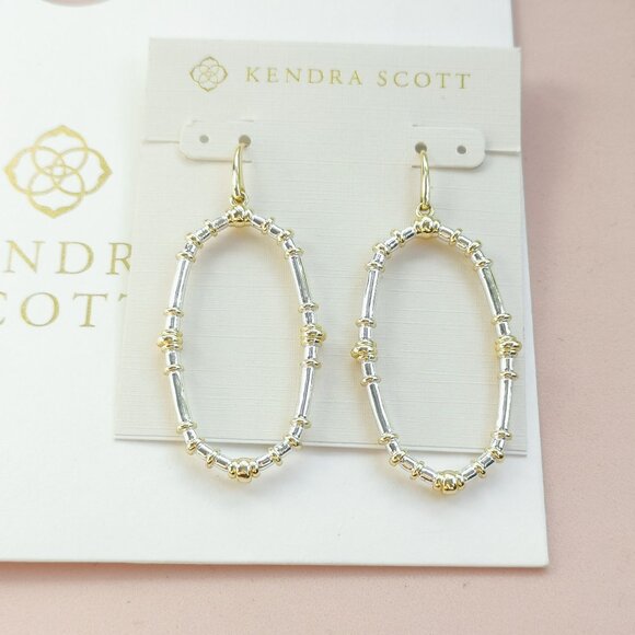 Kendra Scott Essie Collection. Mixed Metal Earrings - Picture 1 of 3